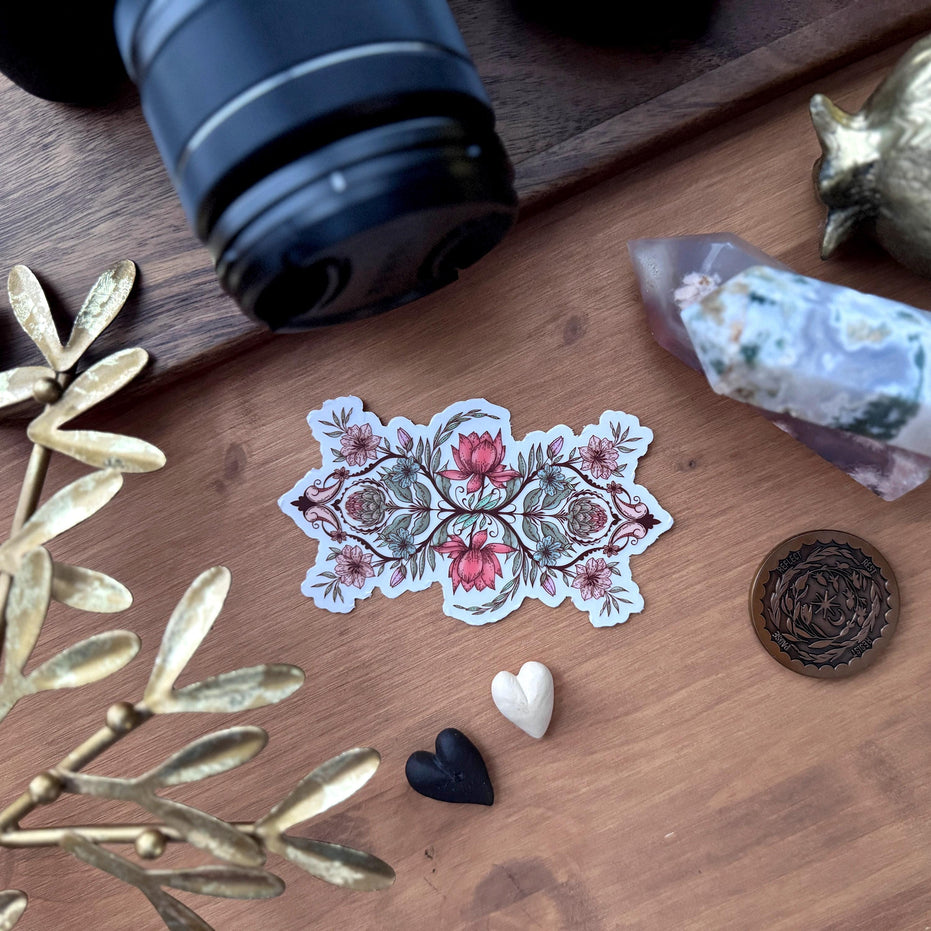 Botanical Clear Matte Vinyl Sticker