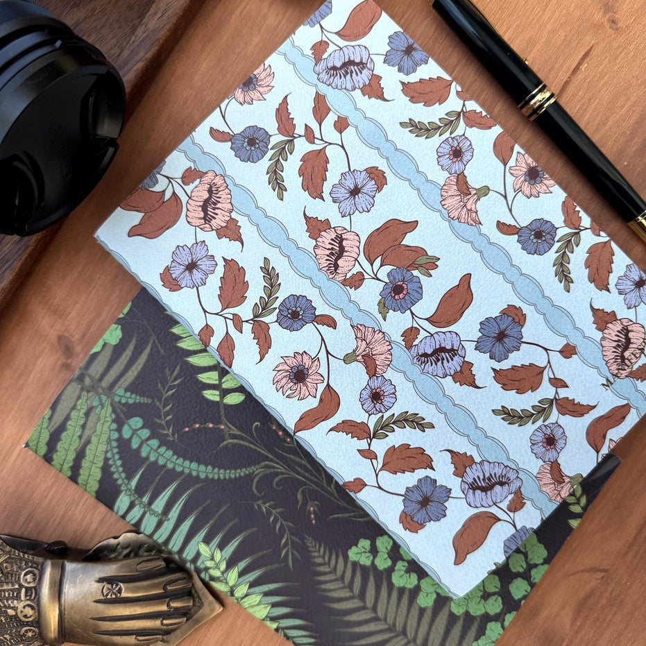 BOTANICAL NOTEBOOKS | Set of Two or Four Floral Notebook Collection 5x7