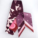 SKINNY SILK SCARF | Lunar Blossom - 100% Silk, Versatile Floral Scarf and Bow Accessory