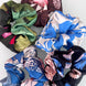 SILK SCRUNCHIES | Midnight Garden - 100% Silk, Versatile hair Accessory