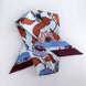 SKINNY SILK SCARF | Bluewood Blooms - 100% Silk, Versatile Floral Scarf and Bow Accessory