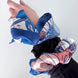 SKINNY SILK SCARF | Electric Garden - 100% Silk, Versatile Floral Scarf and Bow Accessory