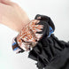SILK SCRUNCHIES | Midnight Garden - 100% Silk, Versatile hair Accessory