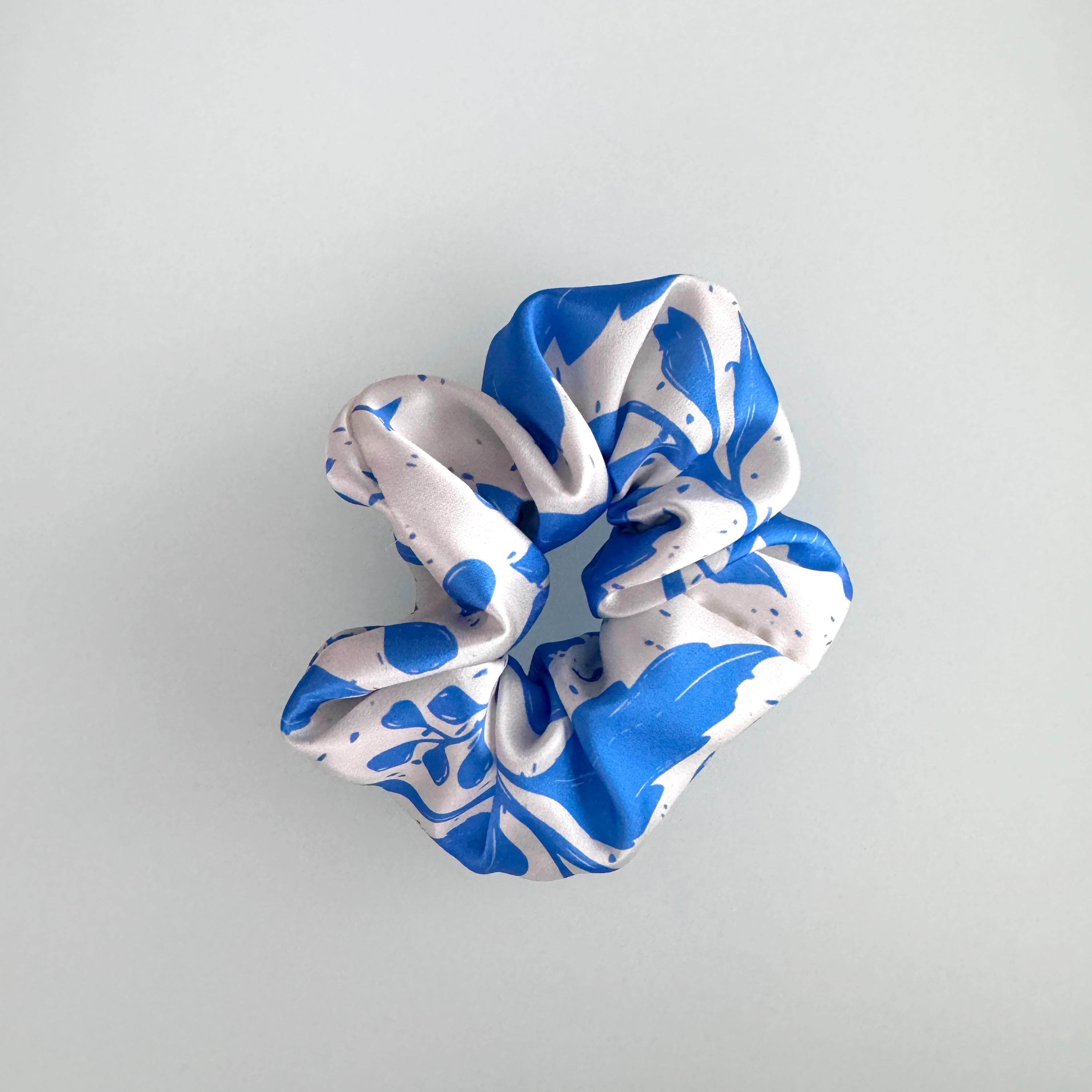 SILK SCRUNCHIES | Moonlit Blooms - 100% Silk, Versatile hair Accessory
