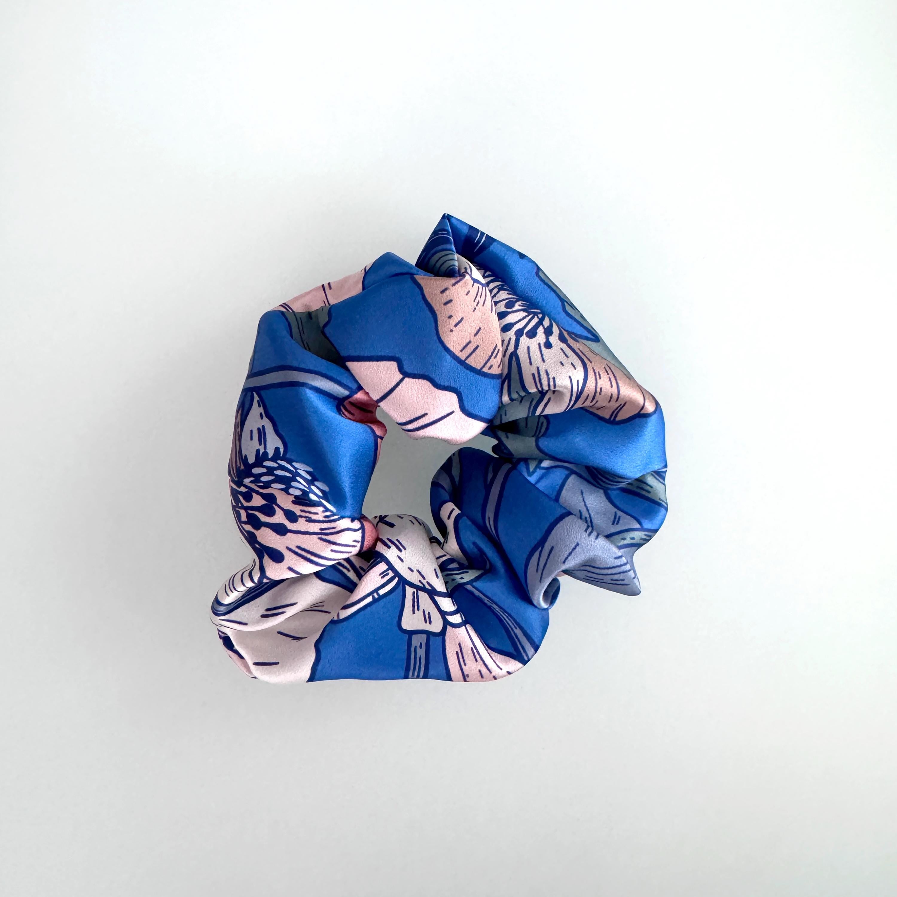 SILK SCRUNCHIES | Electric Garden - 100% Silk, Versatile hair Accessory