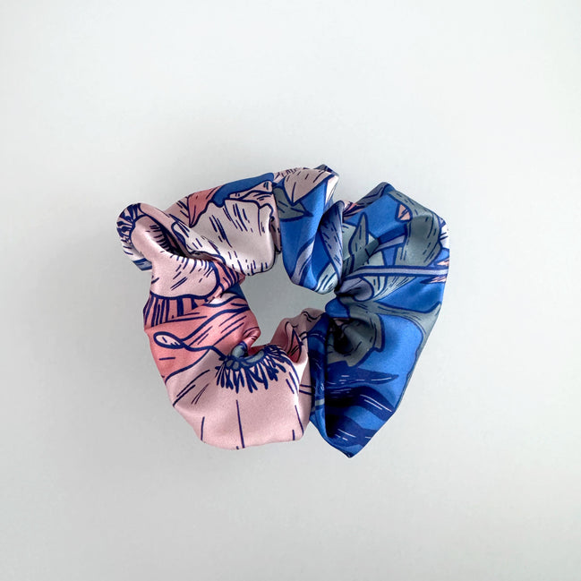 SILK SCRUNCHIES | Electric Garden - 100% Silk, Versatile hair Accessory