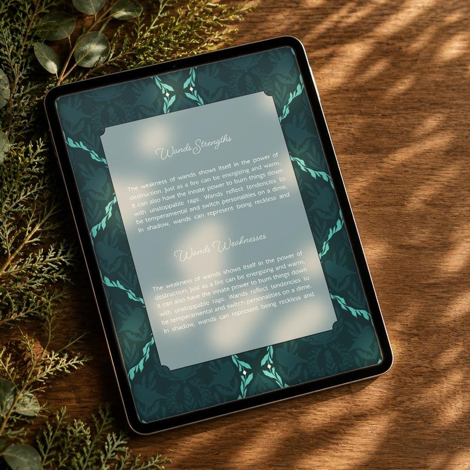 DIGITAL DOWNLOAD | Meraki Working Guidebook for Tarot - All Editions Digital Download - Tarot Journal and Guidebook
