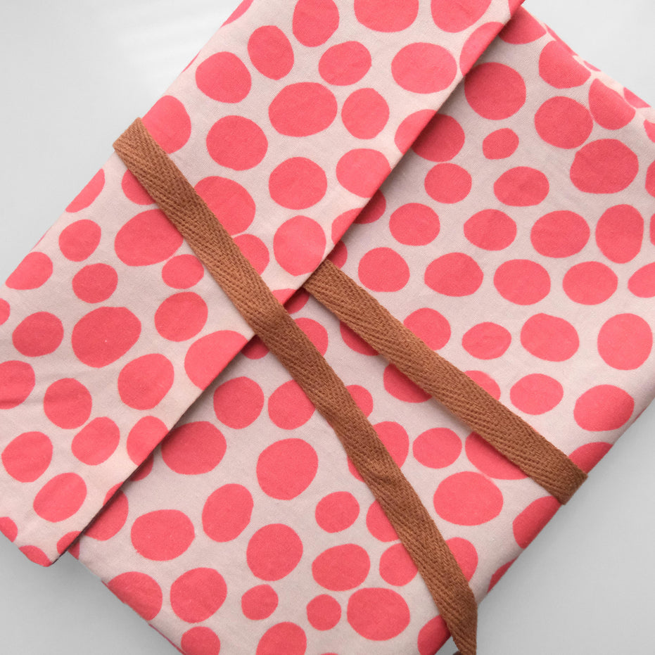 REVERSABLE ENVELOPE POUCH | Ember Dot Cotton Canvas Everyday Pouch Accessory
