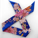 SKINNY SILK SCARF | Floral Buzz - 100% Silk, Versatile Floral Scarf and Bow Accessory