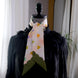 SKINNY SILK SCARF | Garden Hearts - 100% Silk, Versatile Floral Scarf and Bow Accessory