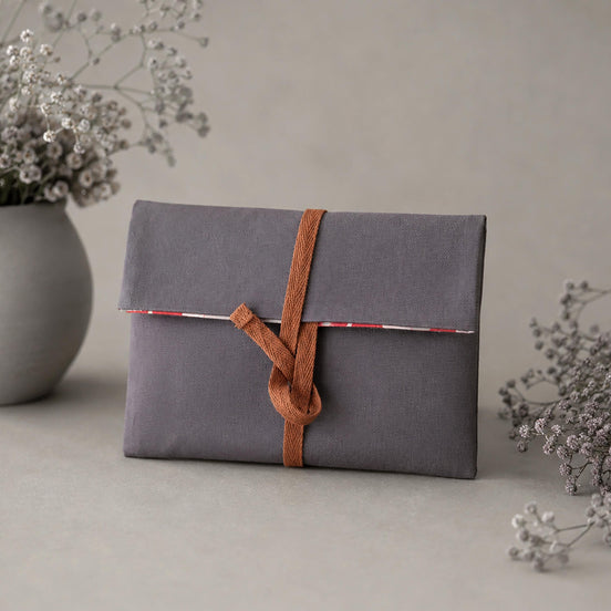 REVERSABLE ENVELOPE POUCH | Ember Dot Cotton Canvas Everyday Pouch Accessory