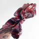 SKINNY SILK SCARF | Inked Rose - 100% Silk, Versatile Floral Scarf and Bow Accessory
