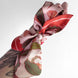 SKINNY SILK SCARF | Lady Bug Fleur - 100% Silk, Versatile Floral Scarf and Bow Accessory
