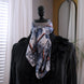 SILK COTTON SCARF | Swallow & Bloom - Square Silk Cotton, Versatile Floral Scarf and Bow Accessory
