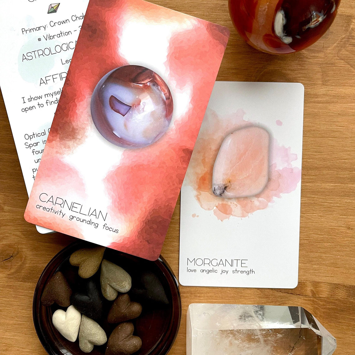 Radiant Crystal Cards 2nd Edition, crystal oracle cards informational crystal card deck learn about crystals oracle cards deck