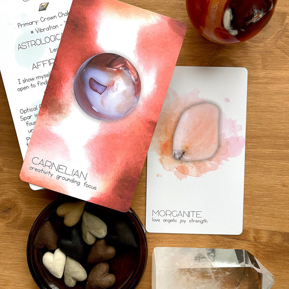 Radiant Crystal Cards 2nd Edition, crystal oracle cards informational crystal card deck learn about crystals oracle cards deck