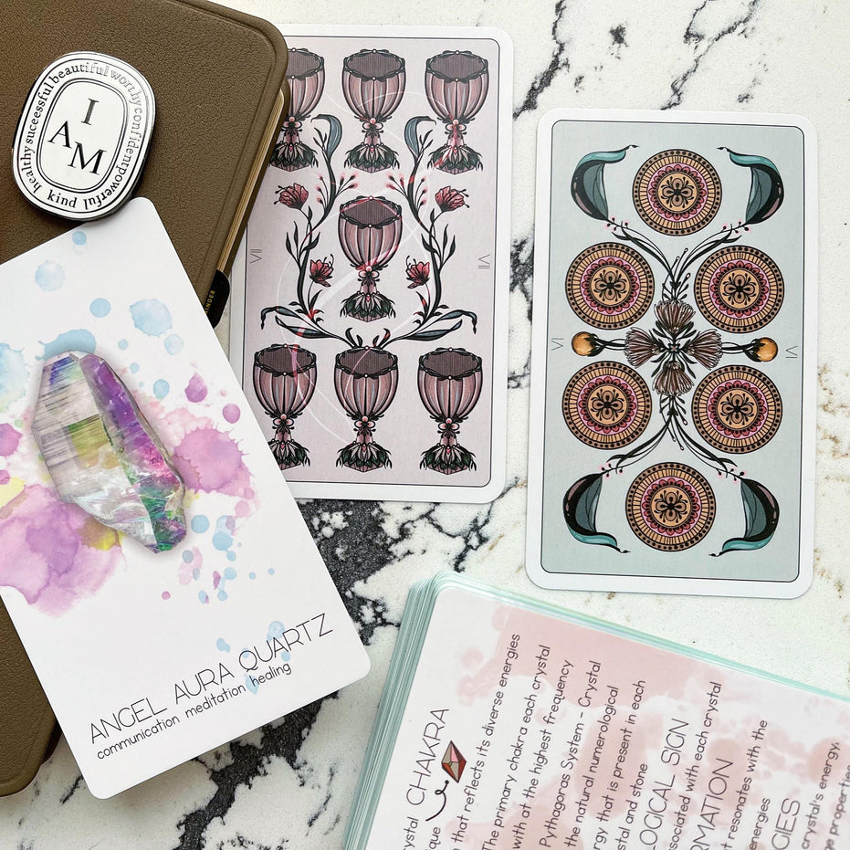 Radiant Crystal Cards 2nd Edition, crystal oracle cards informational crystal card deck learn about crystals oracle cards deck