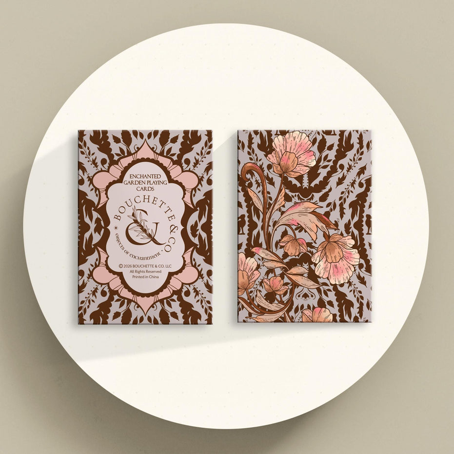 PLAYING CARD DECK | Enchanted Garden Playing Cards - Cartomancy Deck