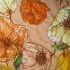 SILK COTTON SCARF | Burnished Bloom - Versatile Floral Square Scarf and Bow Accessory