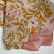 SILK COTTON SCARF | Meadow Reverie - Versatile Floral Square Scarf and Bow Accessory