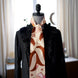SKINNY SILK SCARF | Celestial Blush - 100% Silk, Versatile Floral Scarf and Bow Accessory 65
